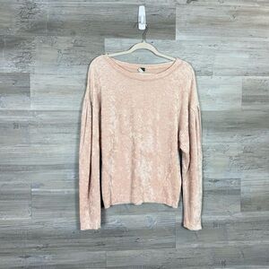 We The Free Light Pink Long Sleeve Top